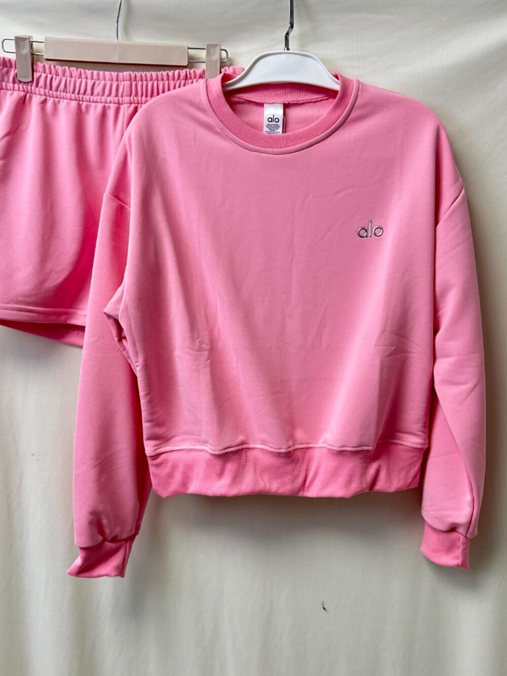 ALO Pink Tank Top & Pants — Size M